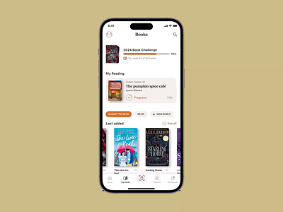 Book reading tracking app [GoodReads] animation app app design book design figma goodreads inspiration reading ui ui design ux