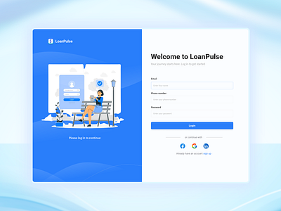 Dashboard - Login screen app application dashboard design login logo mobile signup ui uiux user interface ux website