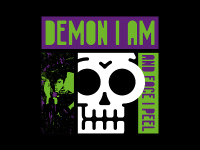 Demon I Am branding design graphic design halloween horror illustration misfits punk punk rock rock scary skulls spooky