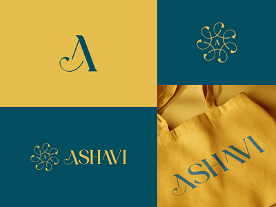 Ashavi Luxury Fashion Brand Logo boutique logo brand identity branding clothing clothing brand design design fashion letter a logo luxury letter logo luxury logo minimal logo vector