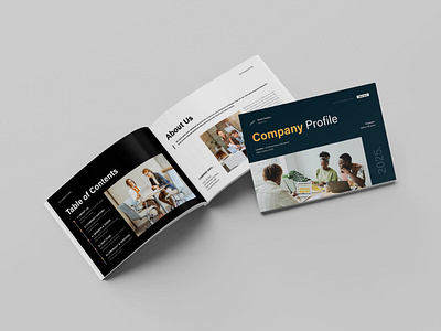 Company Profile Template Landscape a4 agency annual report branding brochure business busuness company brochure company profile corporate design graphic design logo new design proposal spark creative