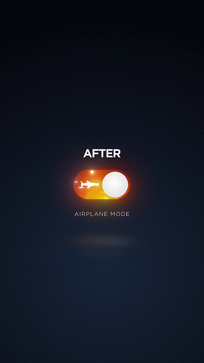 Airplane Mode: Enabled ae after effects animation motion motion design motion graphics ui ui animation