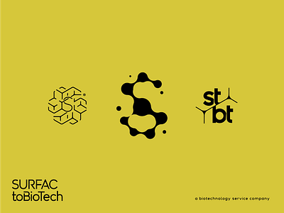 Surfac to Biotech biotech letter logo organic s