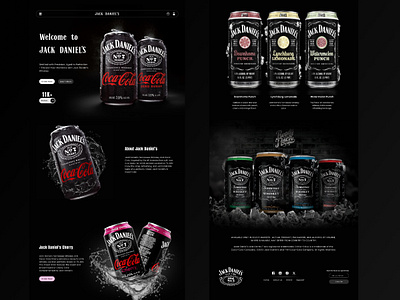 Jack Daniel's Website UI Design app design design figma figma design ui ux website design