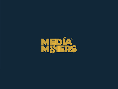 media miners bold dynamite logo miners wordmark yellow