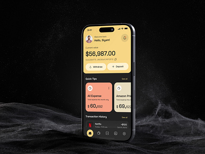 Mobile Banking App appdesign bankingui financeapp financemanagement financeui fintech minimaldesign mobileapp mobilebanking siyam siyamuix uidesign uiexploration uiux userexperience userinterface uxdesign