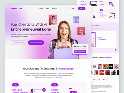 Product Store Landing Page Design figma landingpage productdesign ui uidesign webdesig