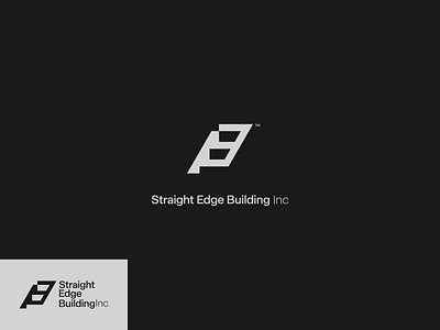 Straight Edge Building Inc. geometric letter logo simple