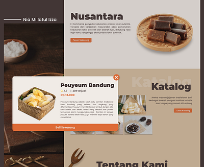 Nusantara - E-commerce branding design ecommerce food product shop snack store traditional ui ui design uiux website