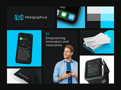 Metagraphs.ai - Branding/Corporate Identity blockchain brand design branding corporate design futuristic graphic design logo logo design web3