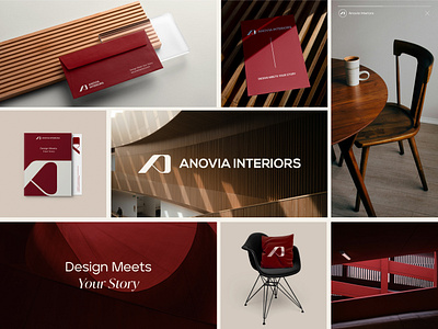 Anovia Interiors Branding architecture branding brand creation brand identity branding graphicdesign interior design interior studio logo logos visual identity