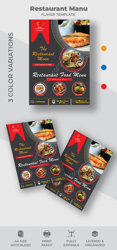 restaurant food menu flyar flyar food menu flyer graphic design logo restaurant menu flyer ui