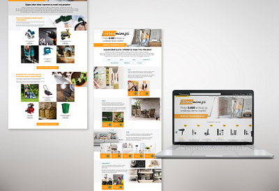 Everything for home-Homemanija Landing Page graphic design landing page tools web