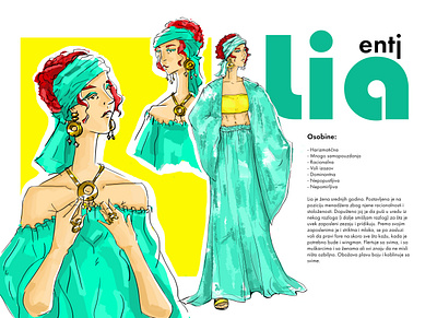 Character design for LIA character design illustration