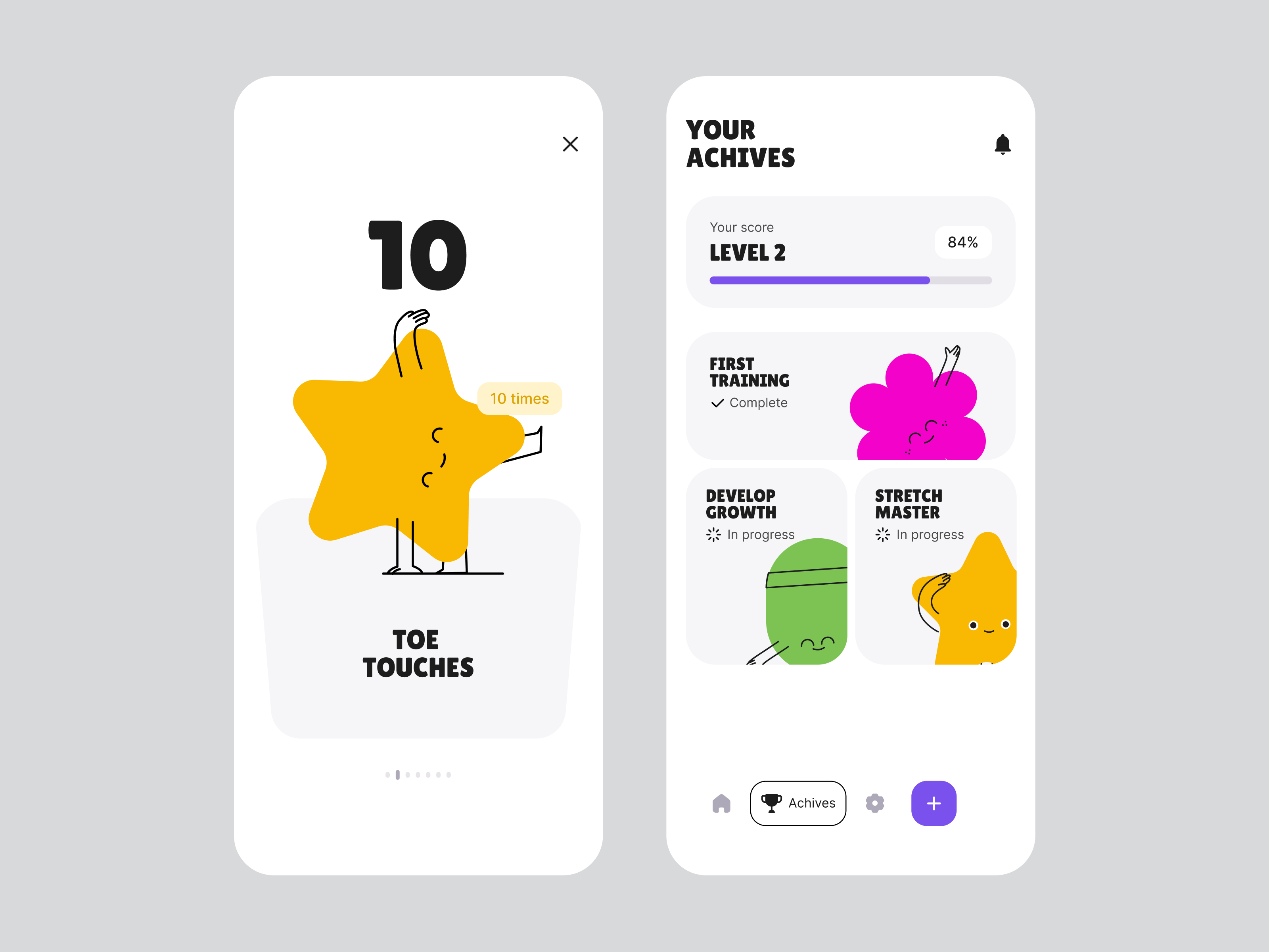Example of Illustration Pack For Mobile App