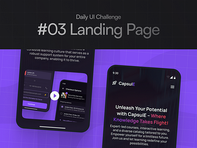 Daily UI Challenge #03/100 ai artificial intelligence button colours daily ui day 03 design experience design footer graphic design hero section inspiration interaction design interface design landing page product design typography ui uiux design ux