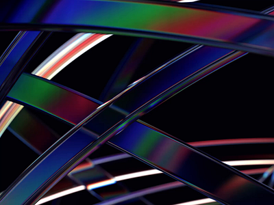 Abstract endless animation 3d abstract animation background blender branding cover design endless futuristic glass holographic iridescent lines loop looping refraction render shape technology