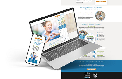 Landing Page - Nurse Recruitment landing page layout responsive design sem web design