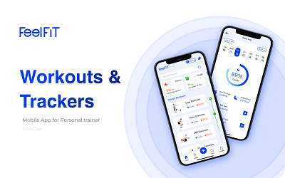 Workout and Diet Plan App (Feelfit) behance design dribbble figma graphic design ui uiux