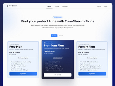 Pricing Plan Page UI ui uidesign uiinspieation uiux ux uxdesign webapp