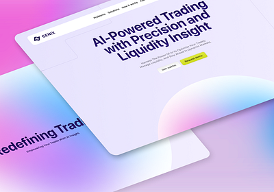 AI Trading Platform - Website animation graphic design saas ui webdesign