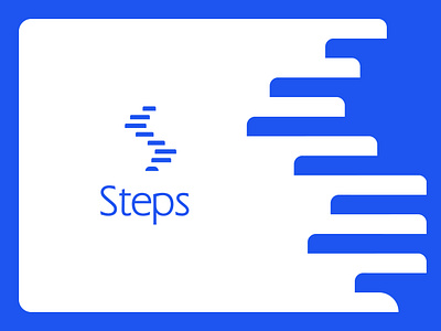 Steps - Logo Design for AI Optimized Task Managment adobe illustrator ai daily life chart graphic design logo design minimalist modern stair steps task management task manager tech