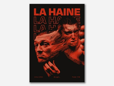 La Haine | Poster 046 design french graphic design grunge movie noise photoshop poster red