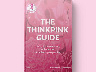 Book Cover design for charity Think Pink book bookdesign bookdesigner cover coverdesign designer graphic graphic design