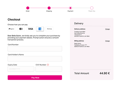 Credit card checkout page #DailyUI 002 checkout dailyui form payment ui