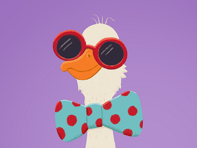 Farm series: Silly Goose animal barn barnyard bird bow tie bowtie childrens museum farm farm animals farm fun farmyard fashion feather feathers goose purple quirky bird shades silly sunglass