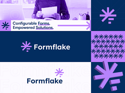 Formflake SaaS Startup Logo branding design flake form logo formflake forms graphic design letter f logo logo designer logo mark minimalist saas startup startup logo