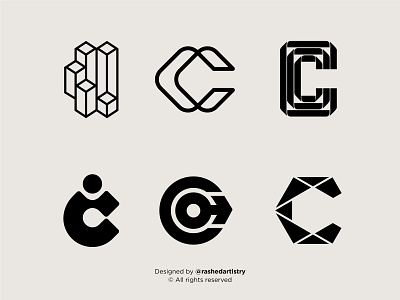 Lettermark C Logo Exploration abstract branding c design dribble geometric logo graphic design illustration letter c lettermark logo logo de logo design logo inspiration minimalist modern monogram rashedartistry typographic typography