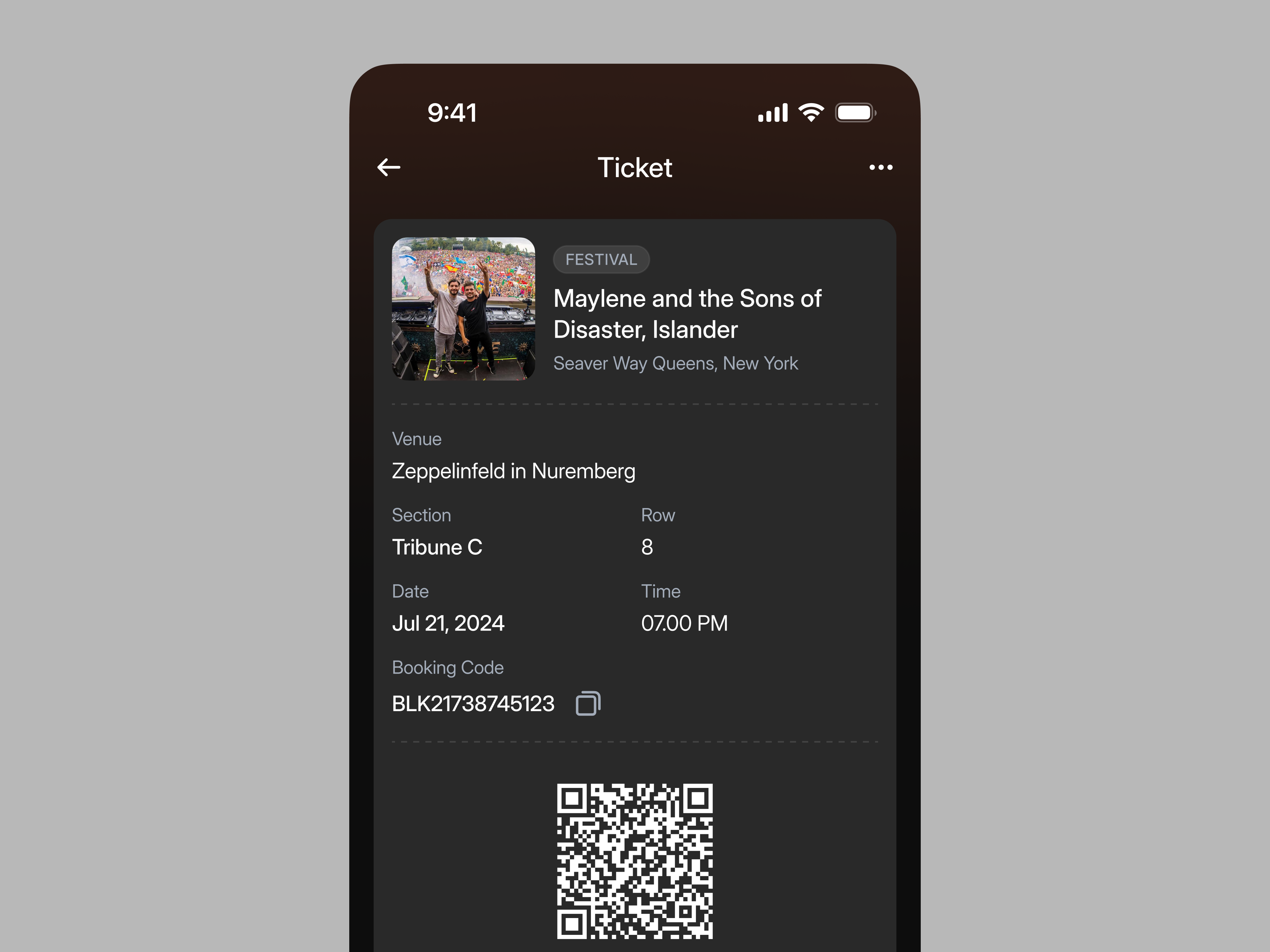Event UI/UX Mobile App Design - My Ticket and Detail Ticket by Keitoto ...