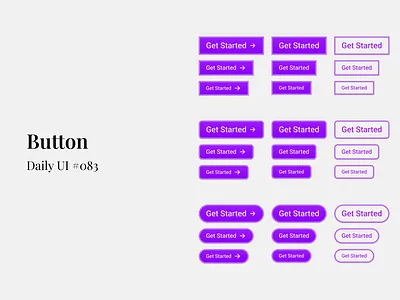 Button - Daiy UI #083 button daily ui daily ui 83 figma ui ui design ui element uiux uiux design