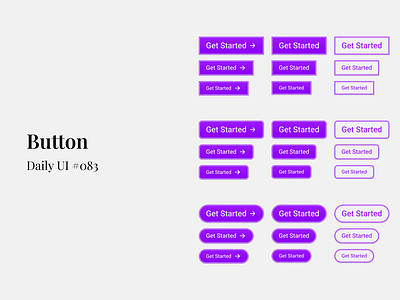 Button - Daiy UI #083 button daily ui daily ui 83 figma ui ui design ui element uiux uiux design