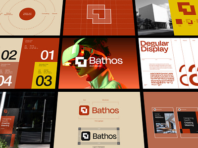 Bathos - Arch Studio Brand Guidelines arch architect brand brand guideline brand guidelines branding building colors concept font logo logos social media