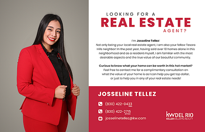 Realty Agent Postcard Design advertising agent design feature mail mailer marketing post card postcard real estate realtor social media