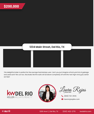 Home For Sale Social Media/Print Template advertising agent design for sale home for sale house marketing real estate realtor realty social media template