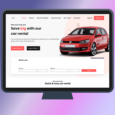 Car Rental Website dashboardui designsystem interactiondesign prototype ui uidesign userexperience userinterface ux uxdesign webdesign