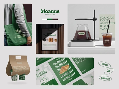 Moanne Bakery and Cafe - Visual Branding bakery brand brand guide brand identity branding cafe coffee coffee bean coffee shop cup food graphic design logo social media totebag visual identity