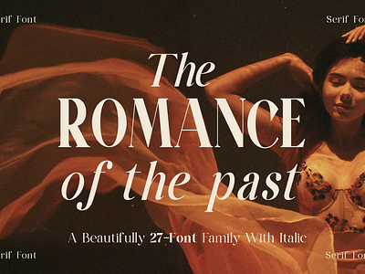 The Romance of The Past Serif Family beauty font font family serif font typography