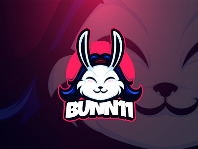 Cute Bunny rabbitlogo