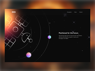 Web3 planet concept 4 clean darkmode design ui ux web