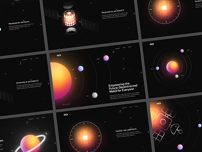 Web3 planet concept final clean darkmode design ui ux web