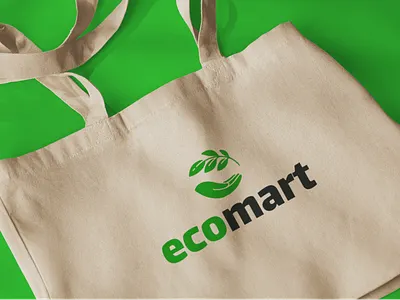 Ecomart Retail Store - Logo design - Tejaswi Samrat 3d animation branding design graphic design logo logo design motion graphics ui