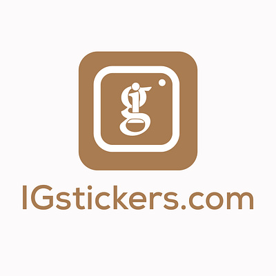 IG Instagram Logo branding graphic design ig letter ig logo logo stickers