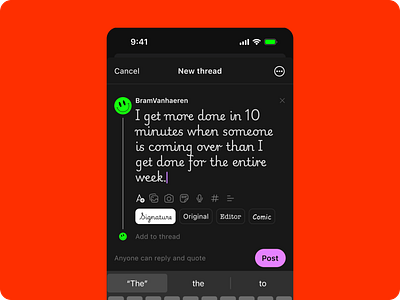 Text styles by Instagram concept concept design instagram meta mobile app post social media stories styling text threads twitter ui uixux ux uxui x