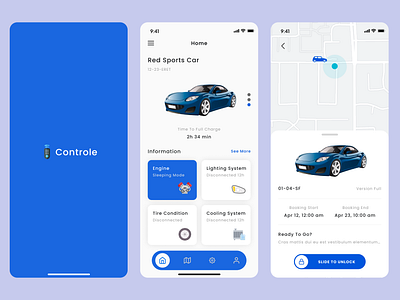 Remote Controle mobile app car controle controle app remote controle splash