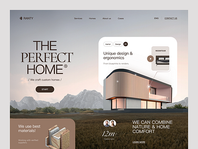 The Perfect Home 🏠 animation development graphics home homeland landingpage ui ux webdesign websitedesign