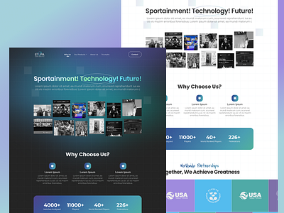 Dark Theme Homepage about us dark theme dark theme homepage sports homepage sports wesite ui ux uxui web design website design